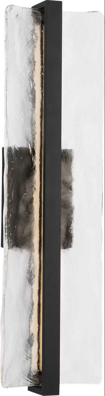 Briggs LED Wall Sconce in Textured Black Visual Comfort Studio Canada