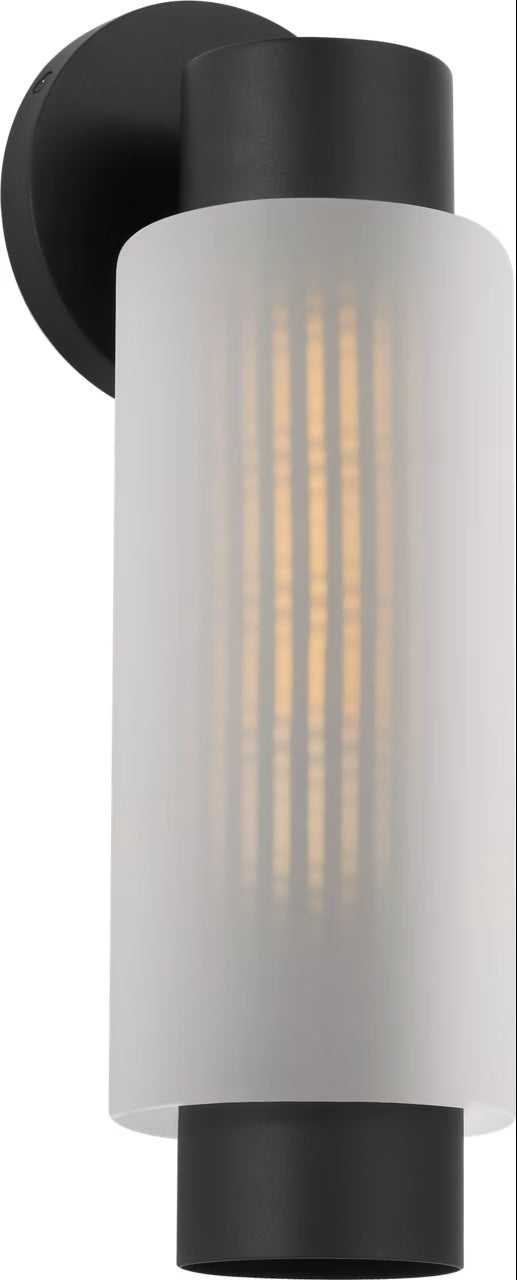 Ridge One Light Outdoor Wall Mount in Textured Black Visual Comfort Studio Canada