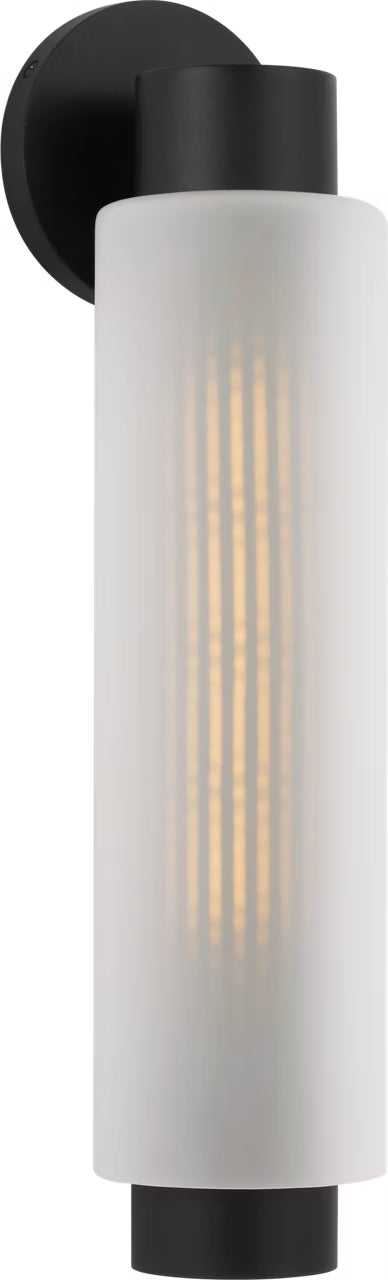 Ridge One Light Outdoor Wall Mount in Textured Black Visual Comfort Studio Canada