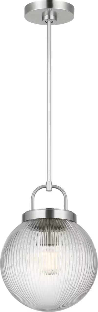 Preston One Light Pendant in Brushed Nickel Visual Comfort Studio Canada