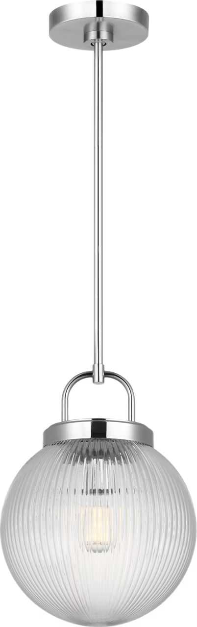 Preston One Light Pendant in Chrome Visual Comfort Studio Canada