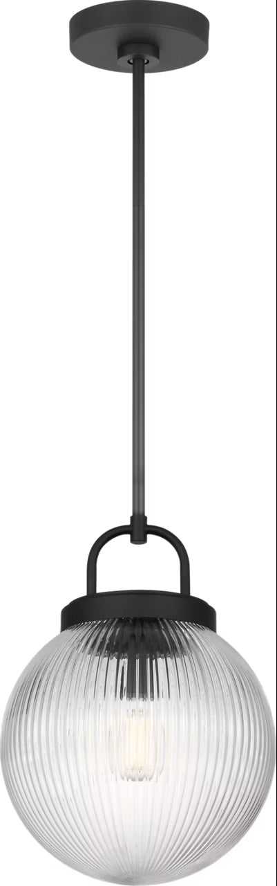 Preston One Light Pendant in Midnight Black Visual Comfort Studio Canada