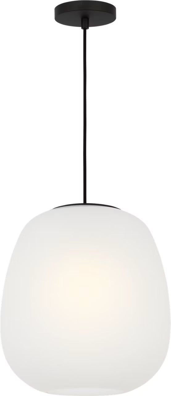 Nico One Light Pendant in Midnight Black Visual Comfort Studio Canada