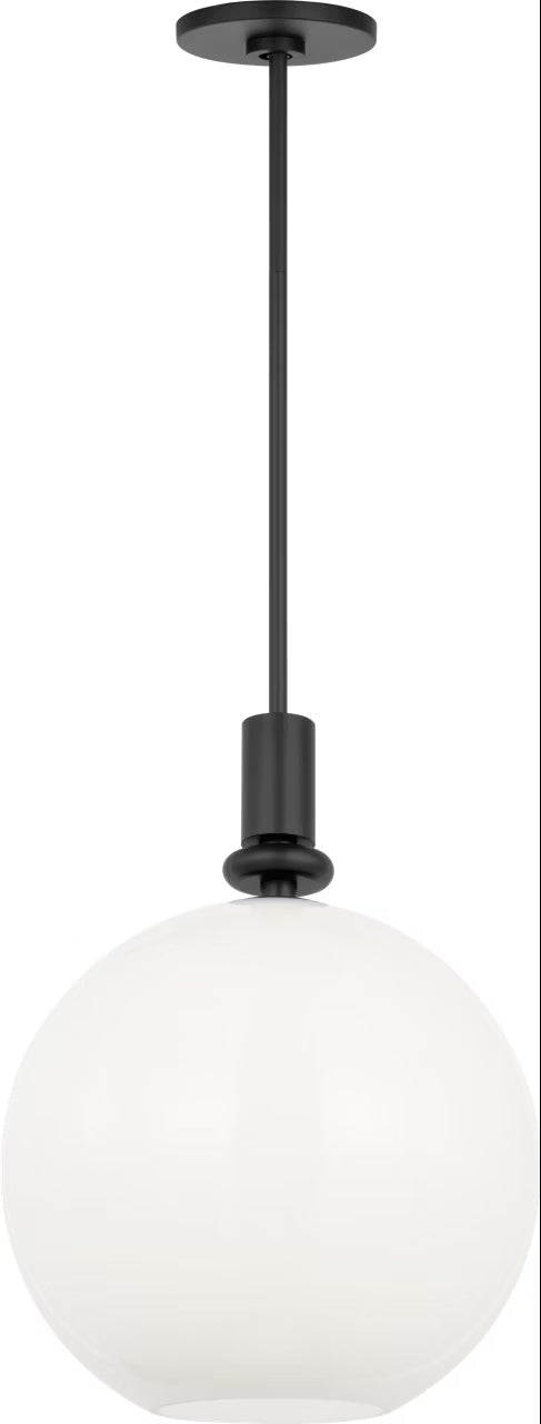 Malcolm One Light Pendant in Midnight Black Visual Comfort Studio Canada