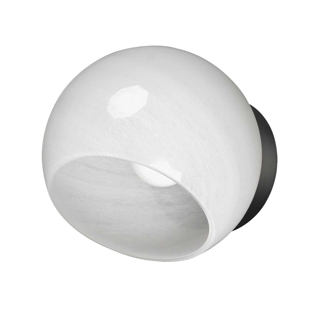 Neve One Light Wall Sconce in Black Maxim