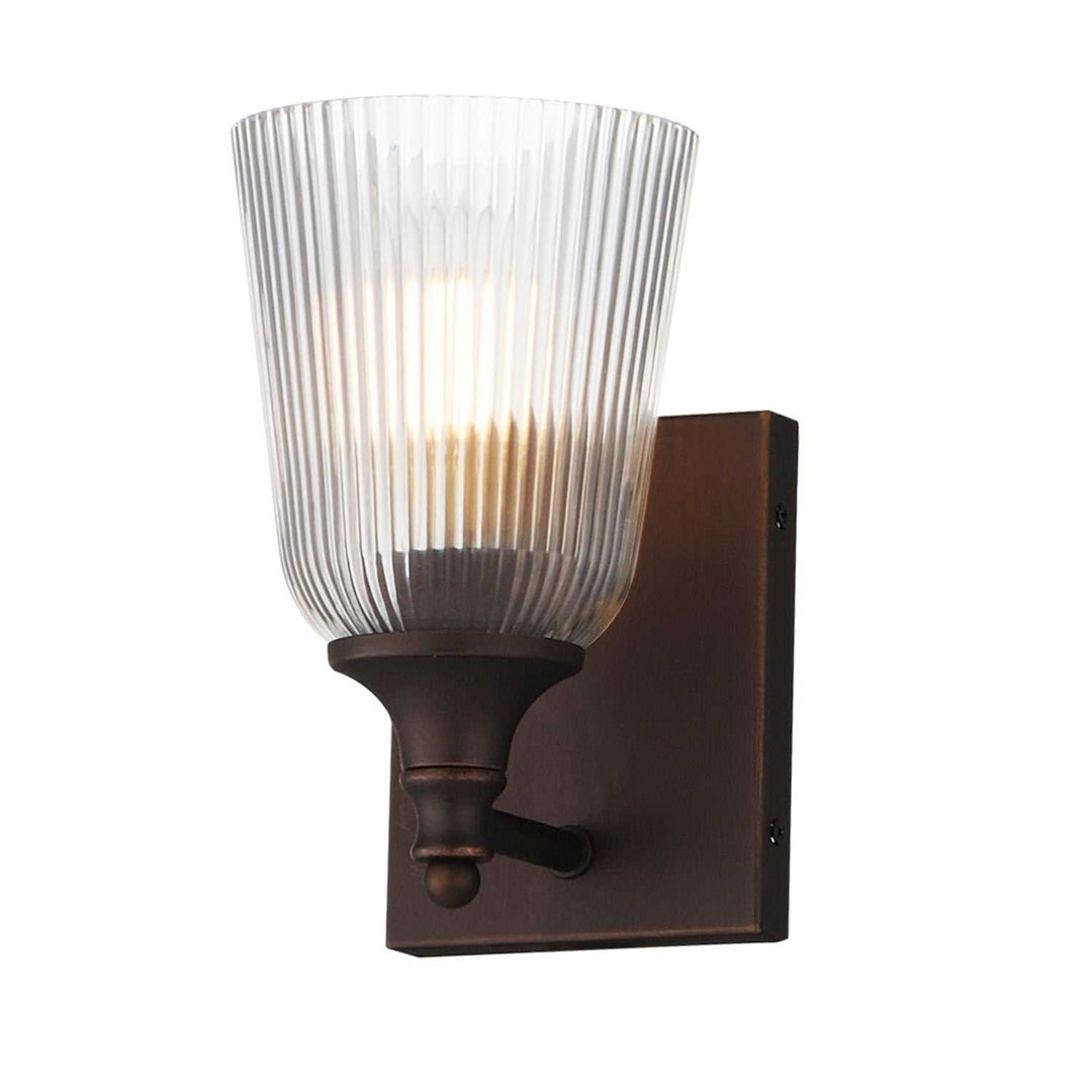 Julip One Light Bath Vanity in Dark Bronze Maxim