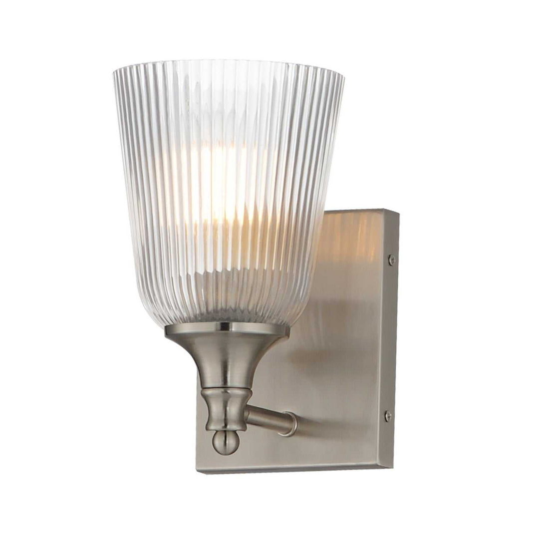 Julip One Light Bath Vanity in Satin Nickel Maxim