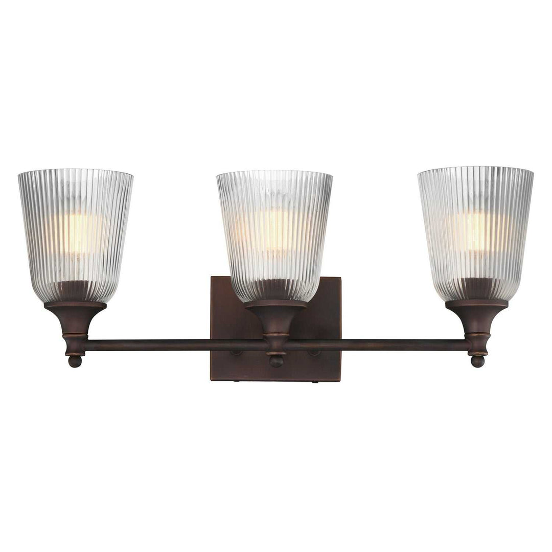 Julip Three Light Bath Vanity in Dark Bronze Maxim
