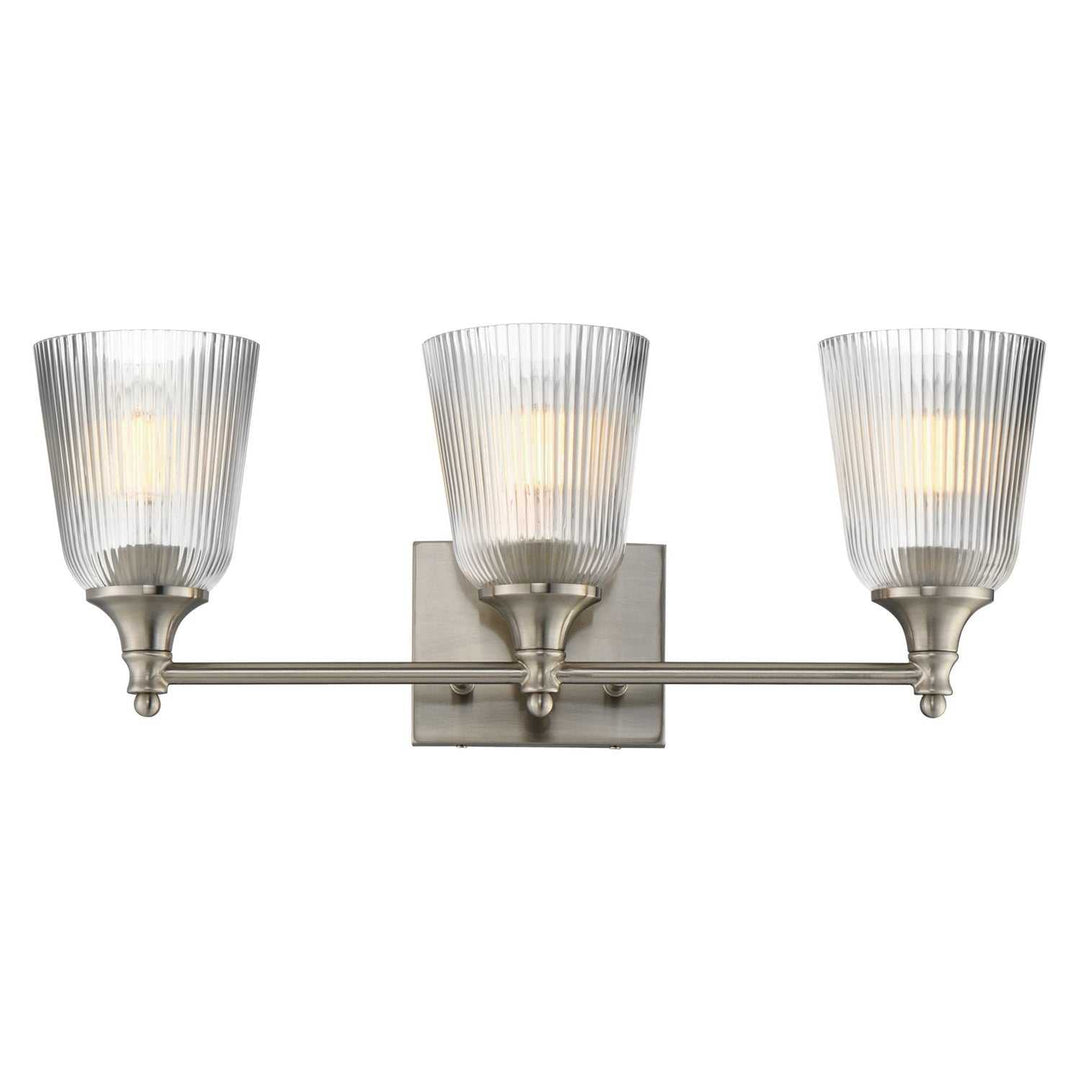 Julip Three Light Bath Vanity in Satin Nickel Maxim