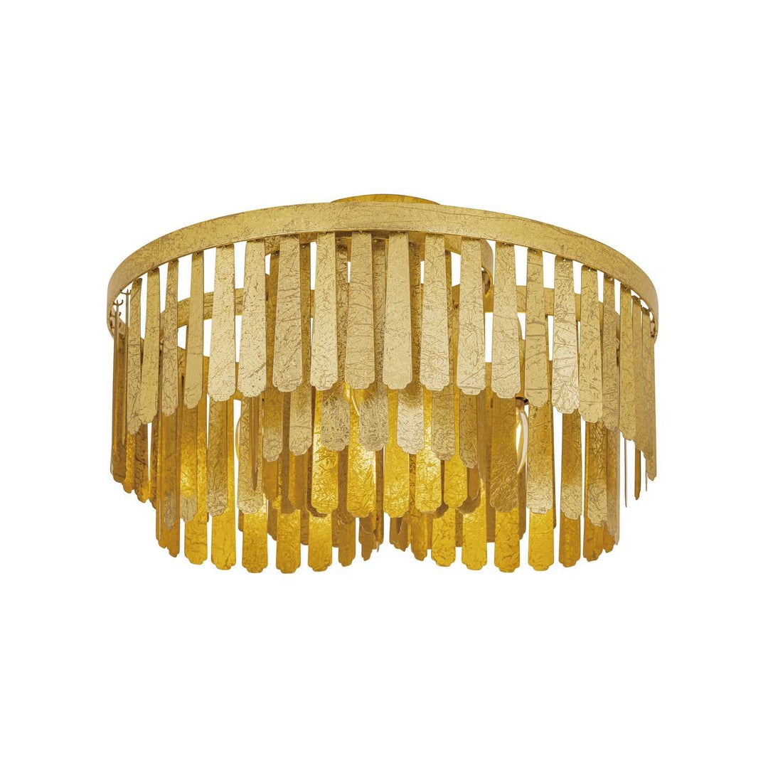 Regalia Three Light Semi-Flush Mount in Gold Leaf Maxim