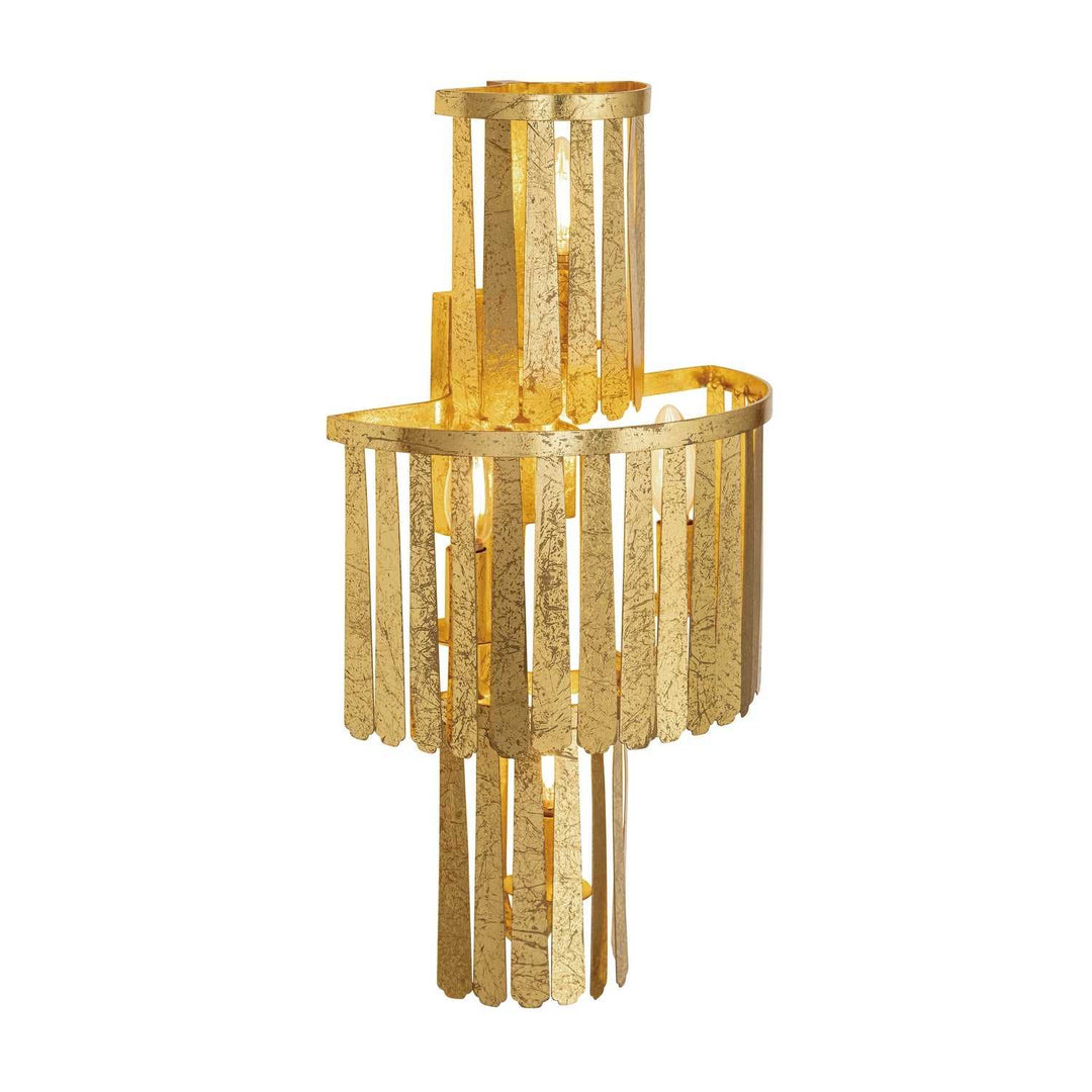 Regalia Three Light Wall Sconce in Gold Leaf Maxim