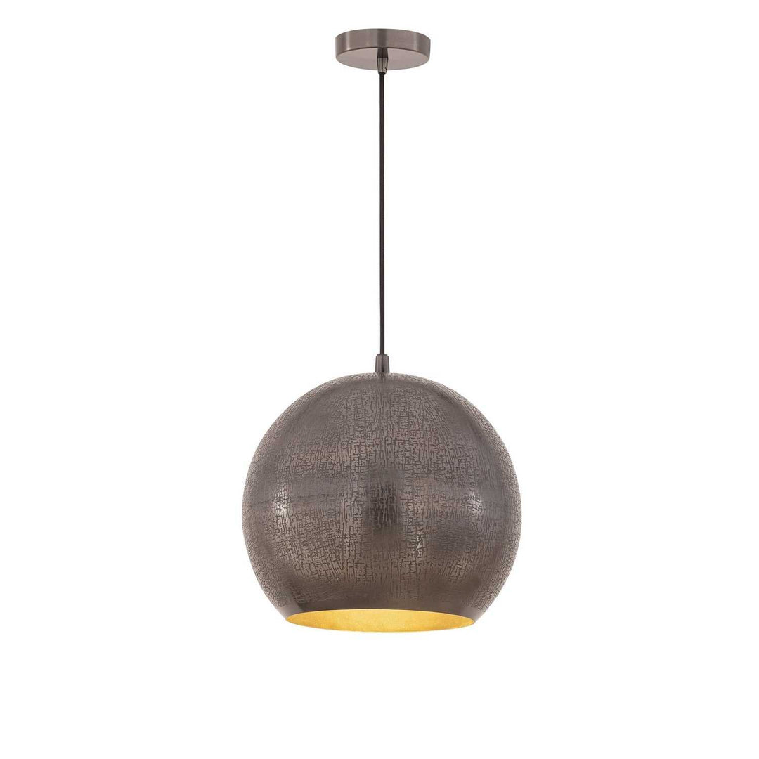 Aurelia One Light Pendant in Pewter Maxim