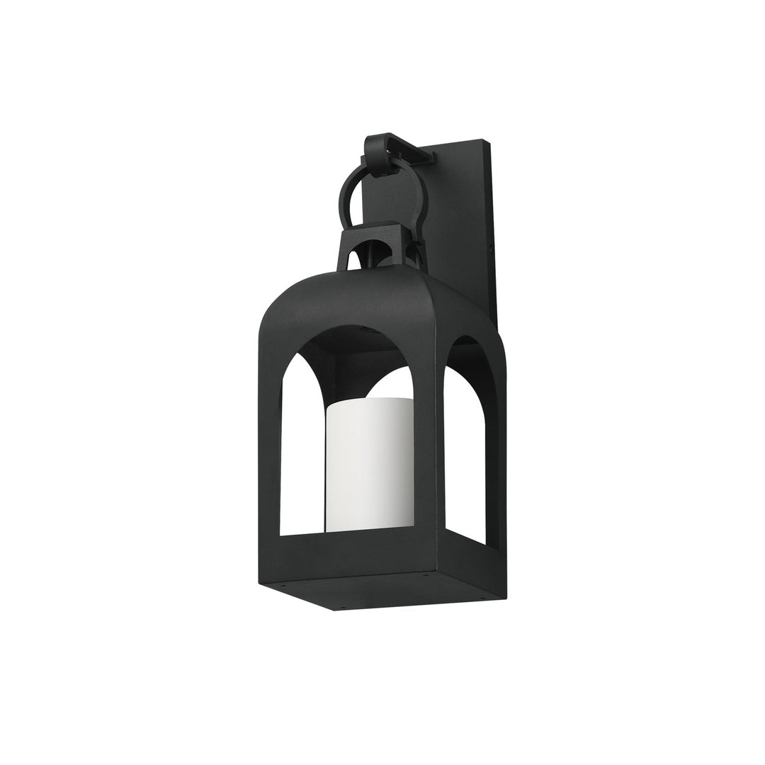 Marrakech One Light Wall Sconce in Black Maxim