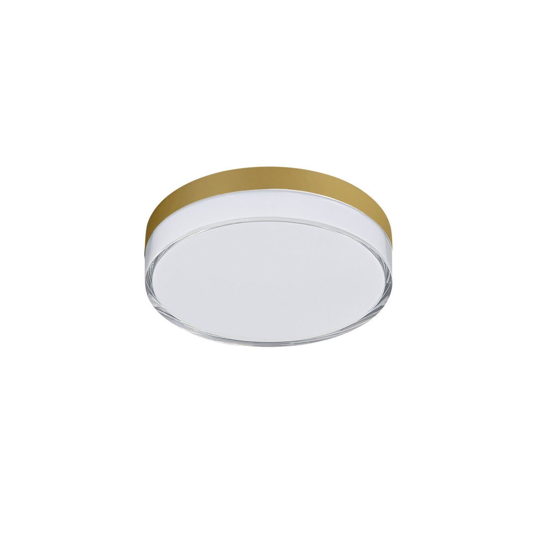 Edge LED Flush Mount in Natural Aged Brass Maxim