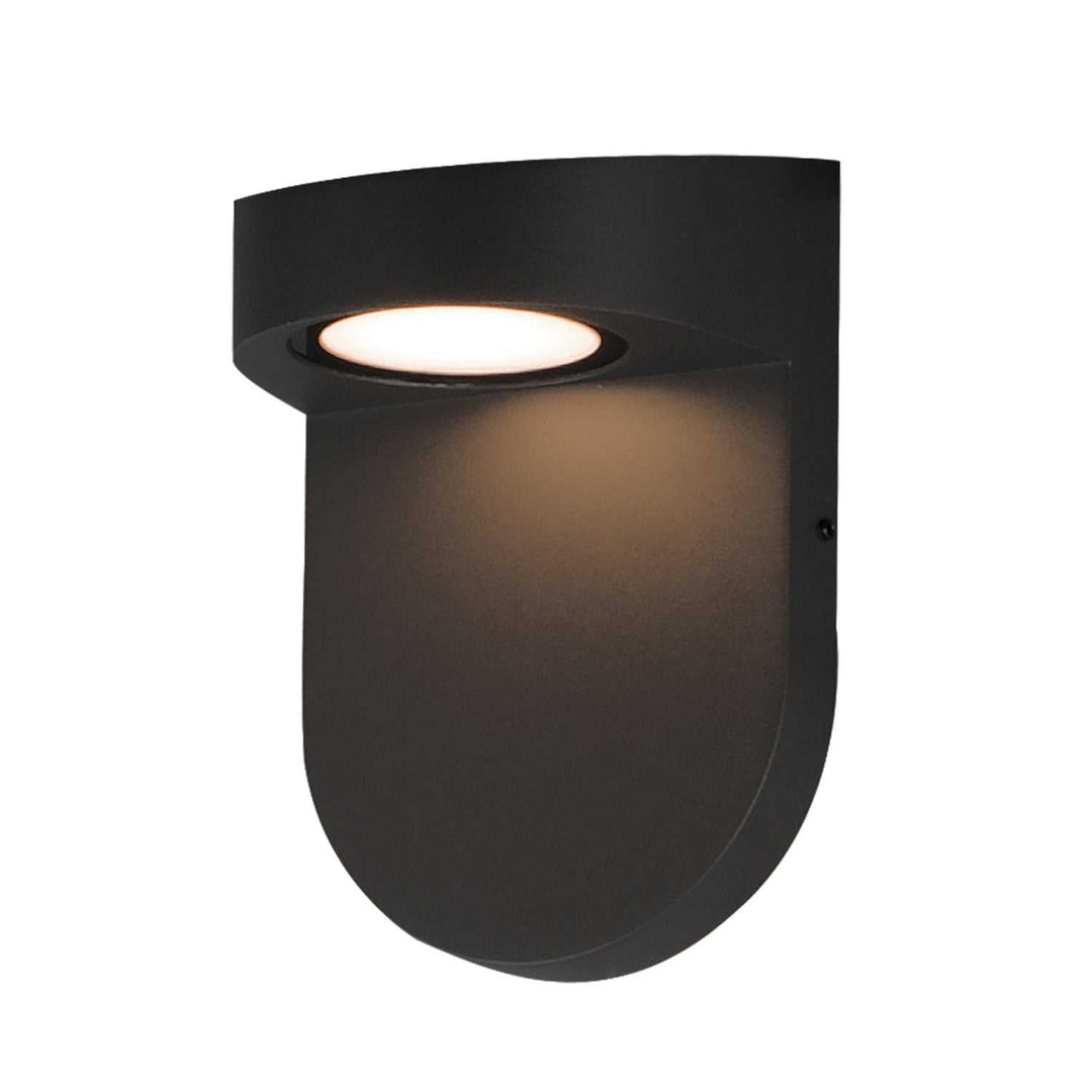 Ledge LED Outdoor Wall Mount in Black Maxim
