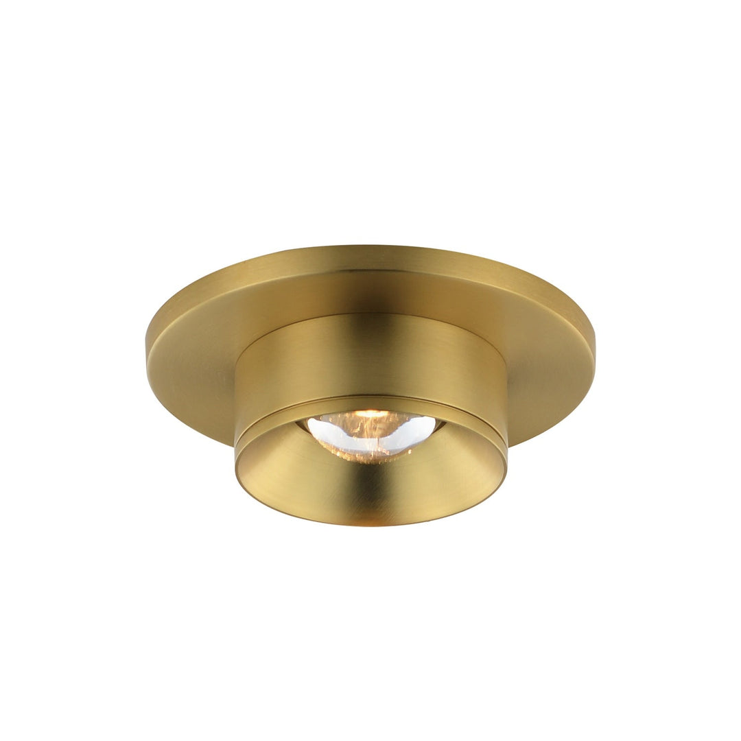 Caldera LED Flush Mount in Natural Aged Brass Maxim