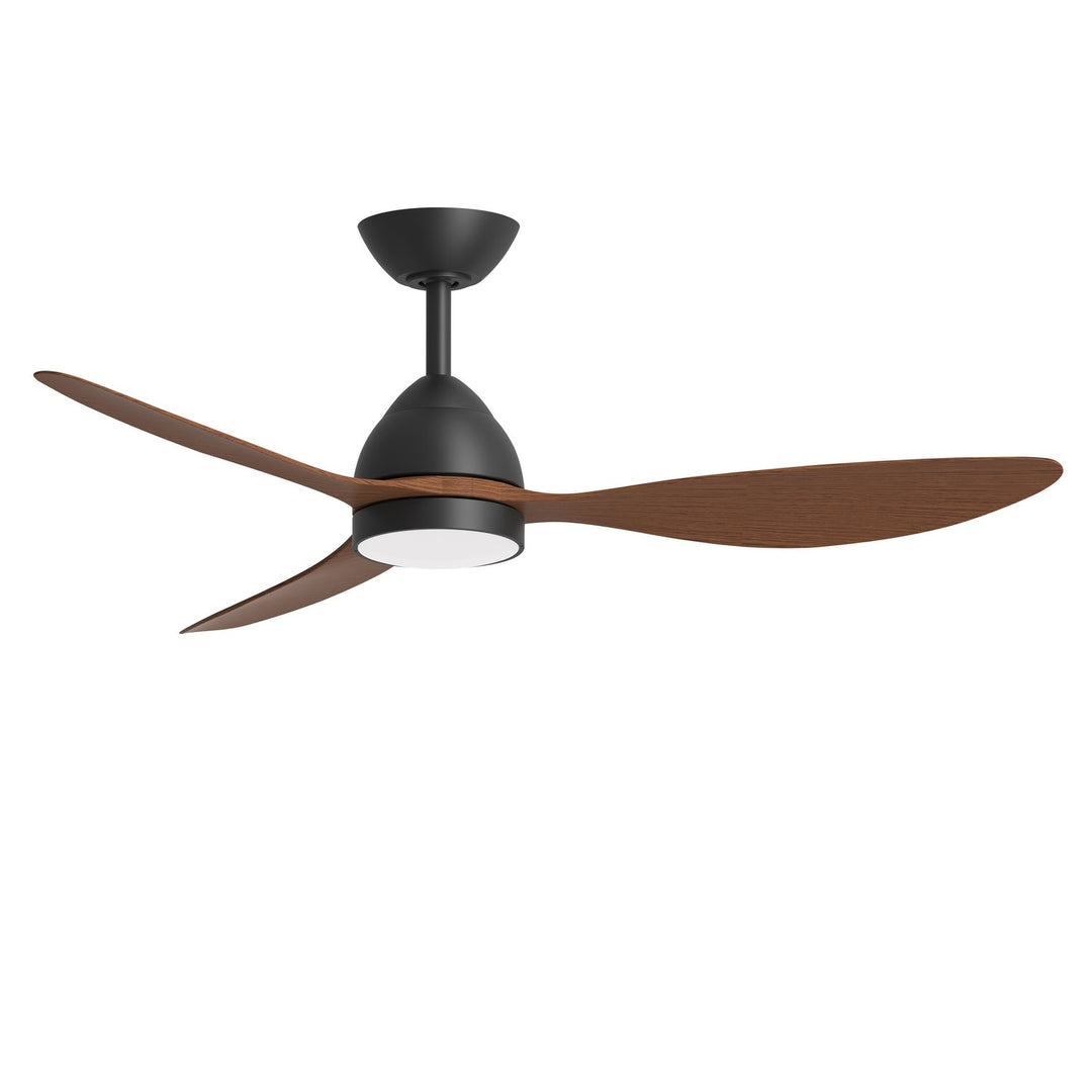 Sparrow 52" Ceiling Fan in Black / Walnut Maxim