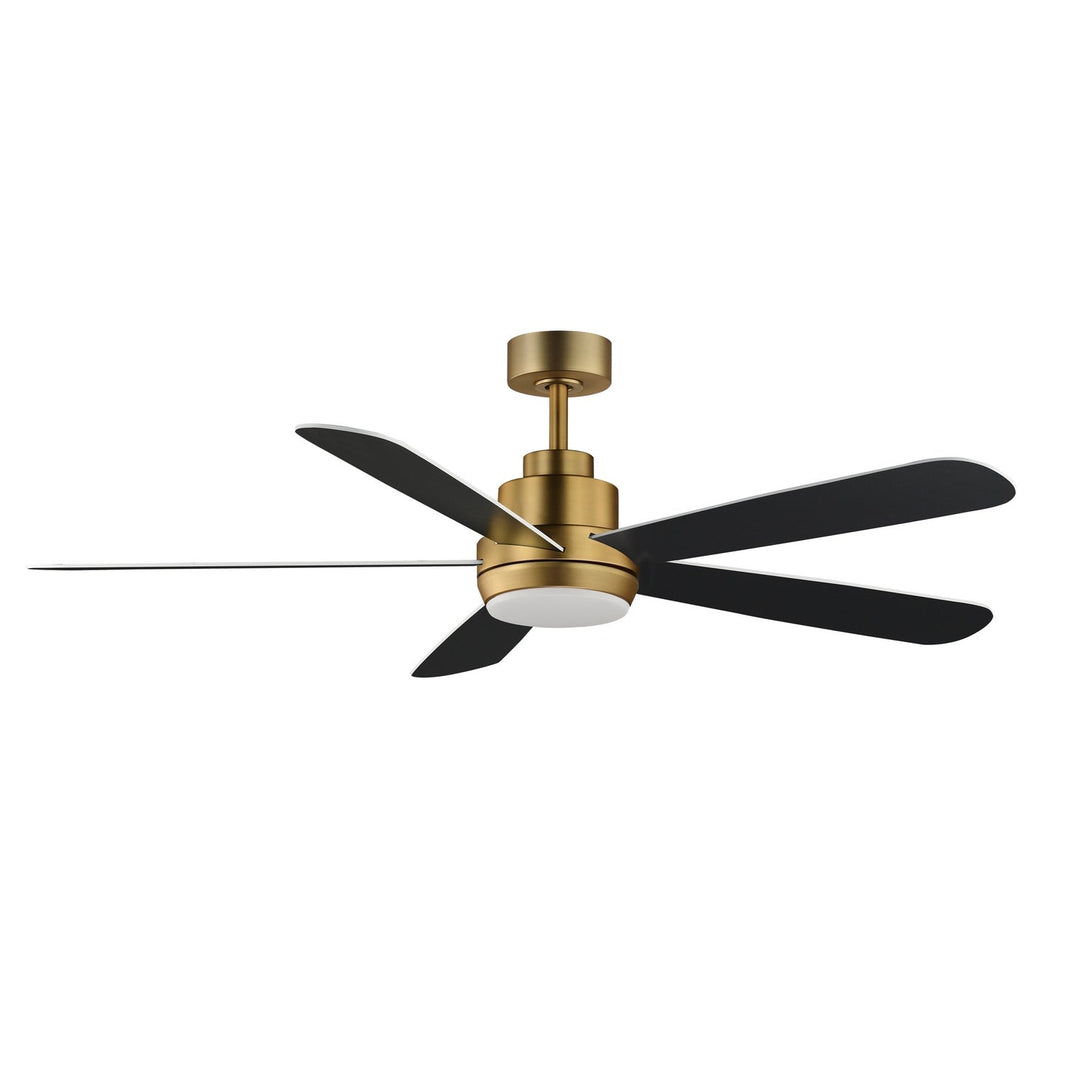Daisies 60" Ceiling Fan in White/Natural Aged Brass Maxim