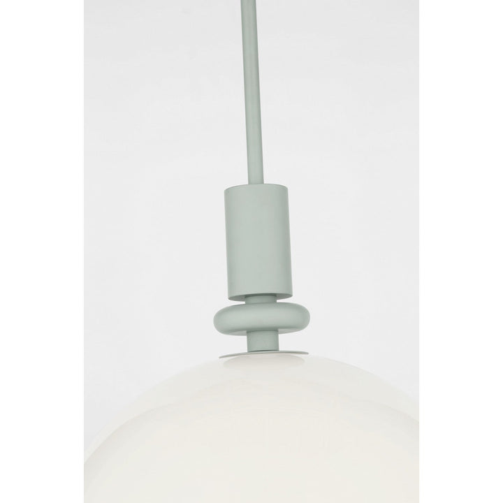 Malcolm One Light Pendant in Thistle Green Visual Comfort Studio Canada