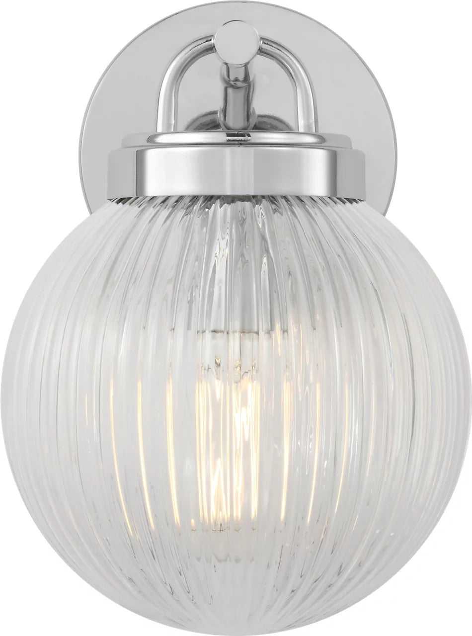 Preston One Light Vanity in Chrome Visual Comfort Studio Canada