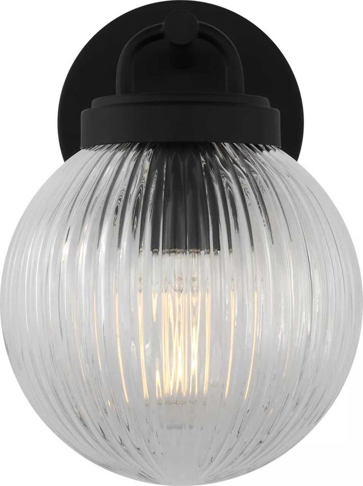 Preston One Light Vanity in Midnight Black Visual Comfort Studio Canada