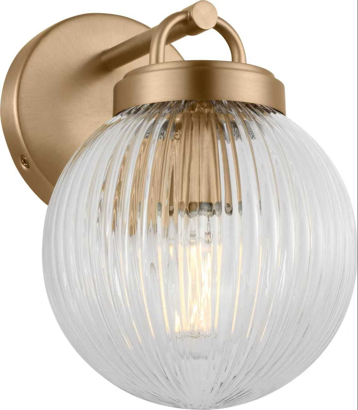 Preston One Light Vanity in Satin Brass Visual Comfort Studio Canada