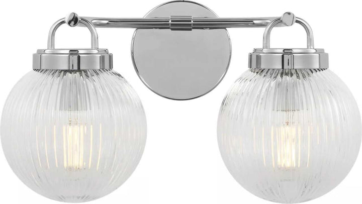 Preston Two Light Vanity in Chrome Visual Comfort Studio Canada