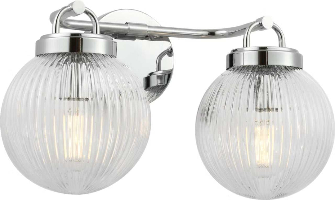 Preston Two Light Vanity in Chrome Visual Comfort Studio Canada