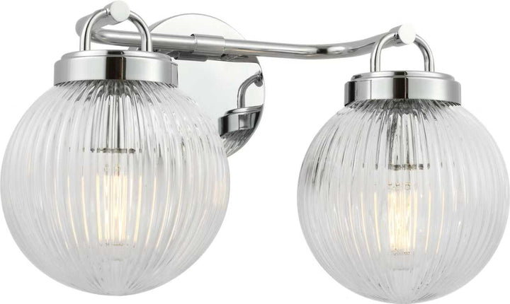Preston Two Light Vanity in Chrome Visual Comfort Studio Canada