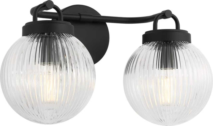 Preston Two Light Vanity in Midnight Black Visual Comfort Studio Canada