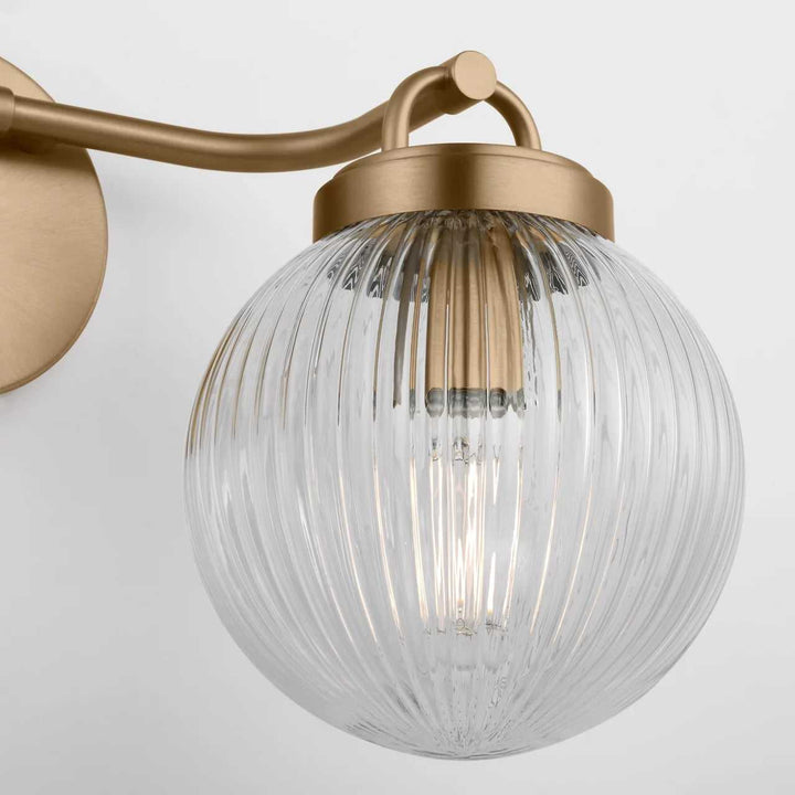 Preston Two Light Vanity in Satin Brass Visual Comfort Studio Canada