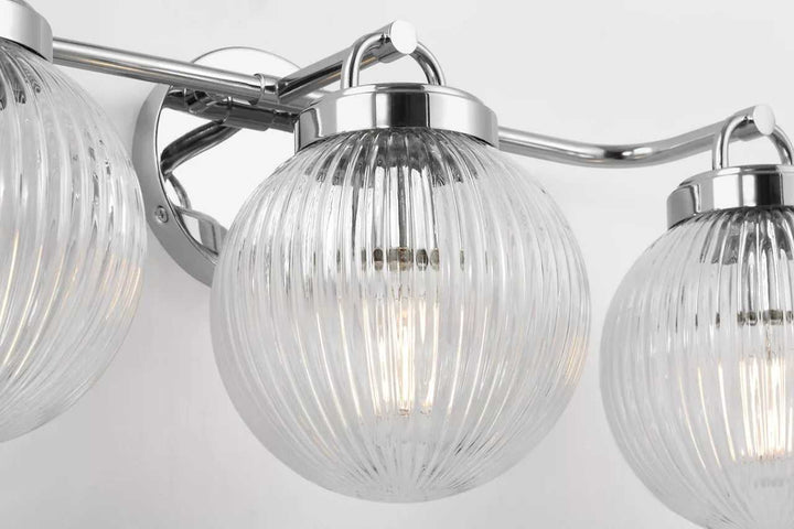 Preston Three Light Vanity in Chrome Visual Comfort Studio Canada