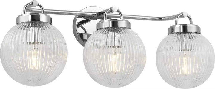 Preston Three Light Vanity in Chrome Visual Comfort Studio Canada