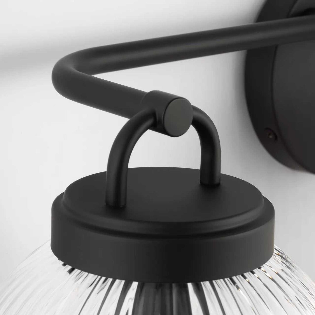 Preston Three Light Vanity in Midnight Black Visual Comfort Studio Canada