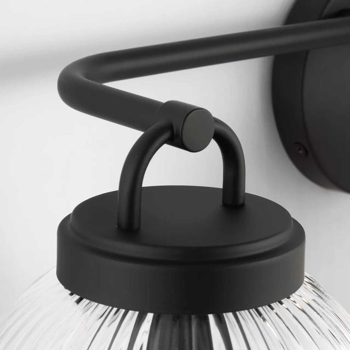 Preston Three Light Vanity in Midnight Black Visual Comfort Studio Canada