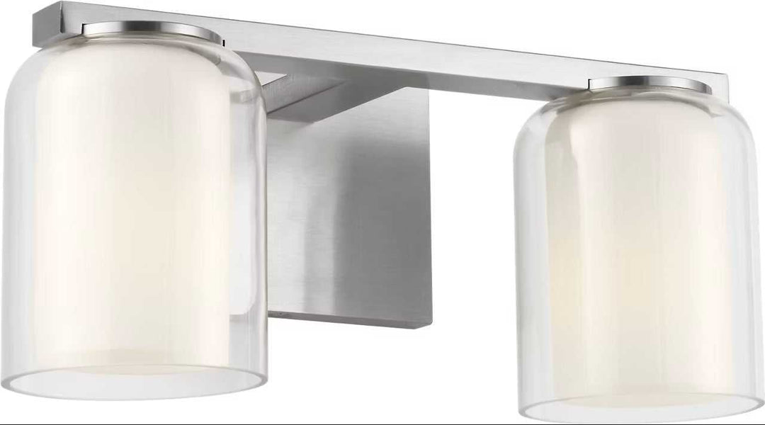 Holden Two Light Vanity in Brushed Nickel Visual Comfort Studio Canada