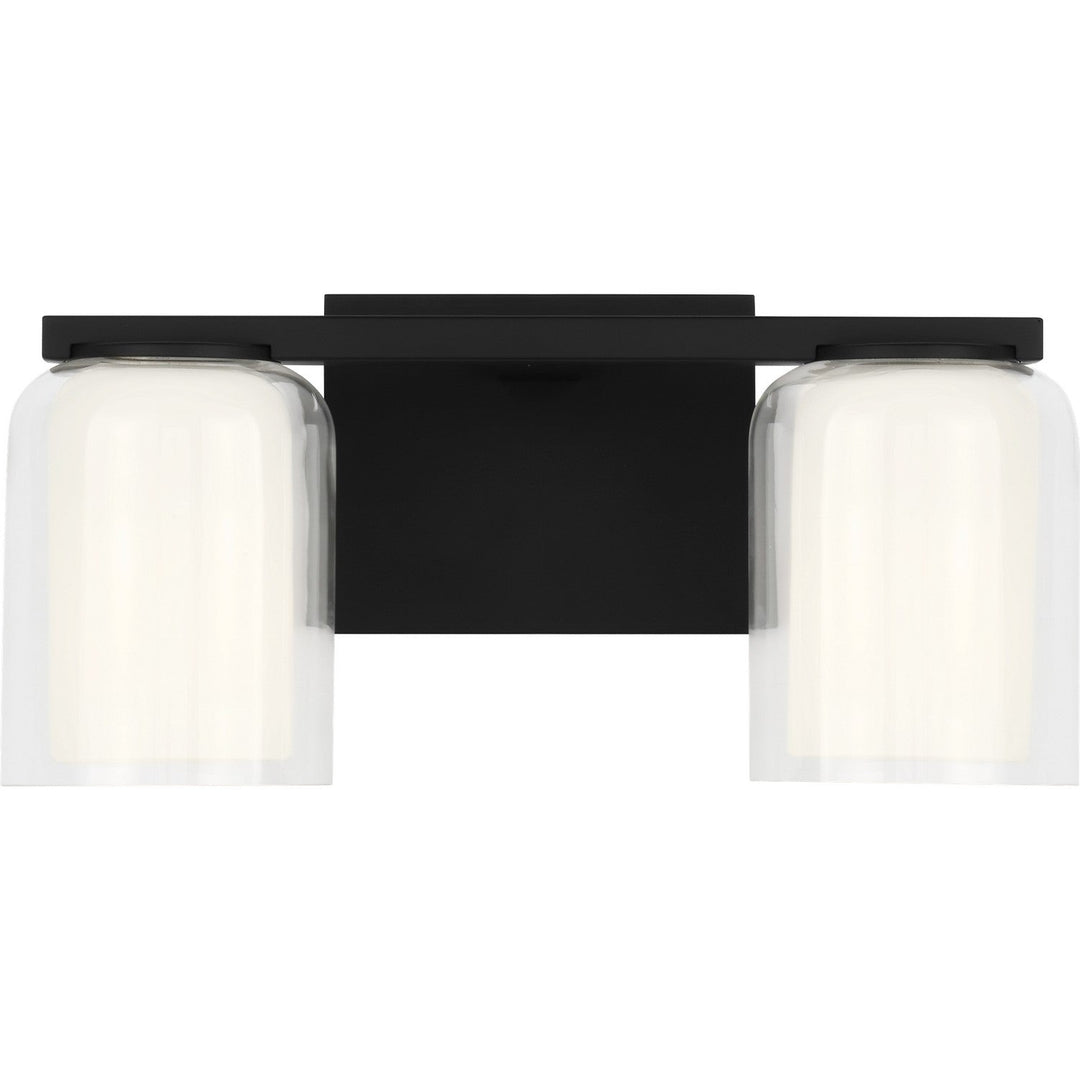 Holden Two Light Vanity in Midnight Black Visual Comfort Studio Canada