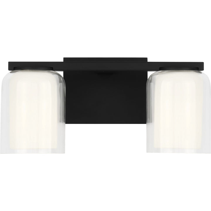 Holden Two Light Vanity in Midnight Black Visual Comfort Studio Canada