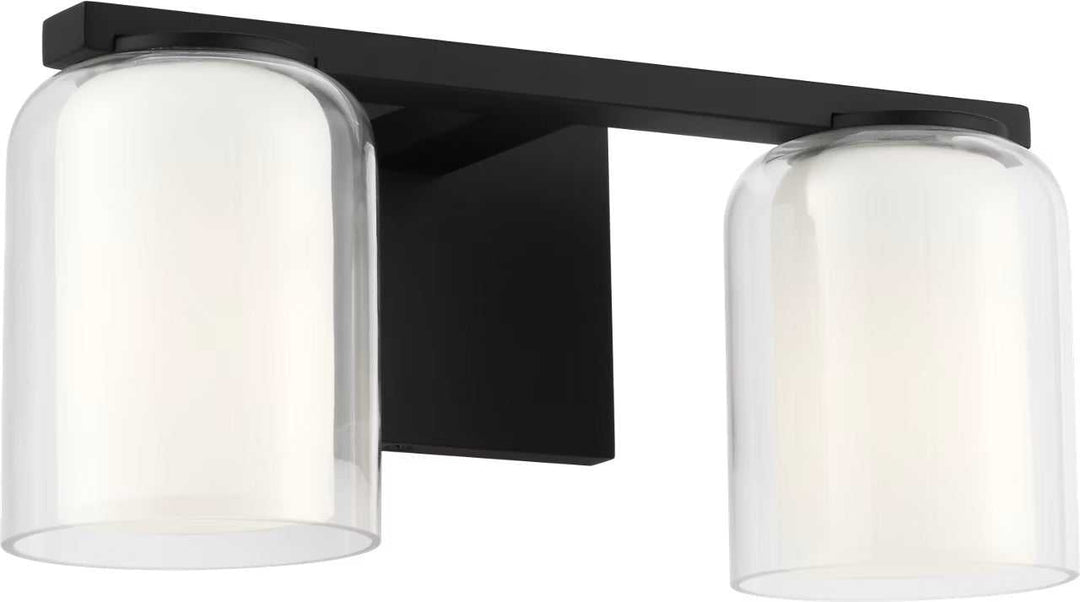 Holden Two Light Vanity in Midnight Black Visual Comfort Studio Canada