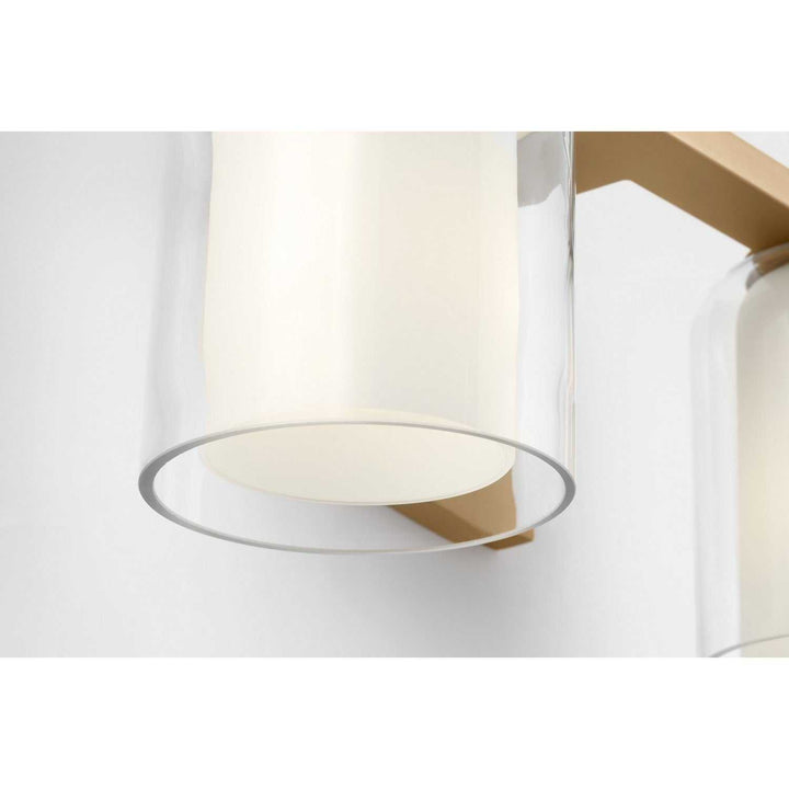 Holden Two Light Vanity in Satin Brass Visual Comfort Studio Canada