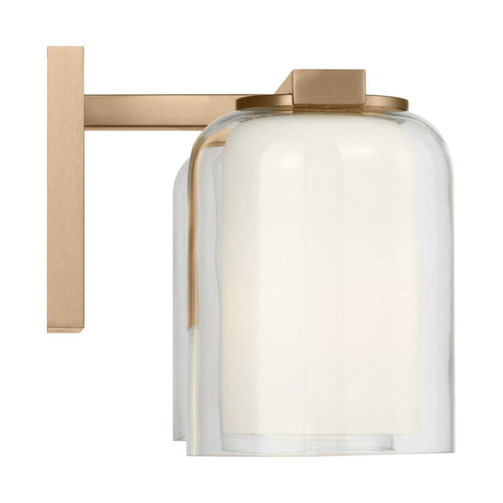 Holden Two Light Vanity in Satin Brass Visual Comfort Studio Canada