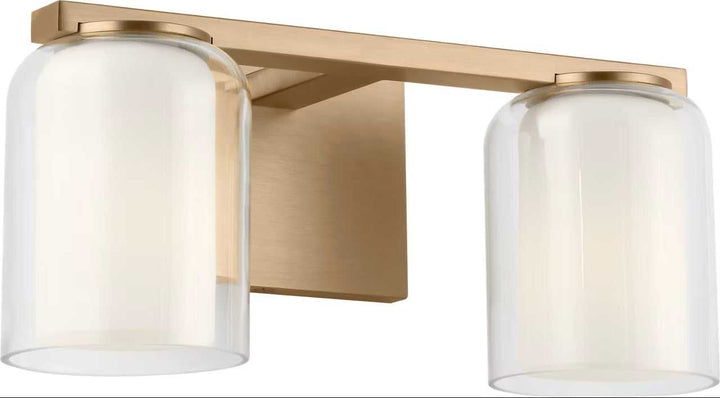 Holden Two Light Vanity in Satin Brass Visual Comfort Studio Canada