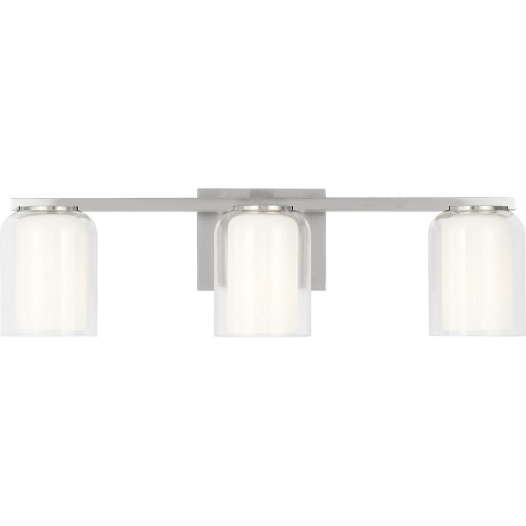 Holden Three Light Vanity in Brushed Nickel Visual Comfort Studio Canada