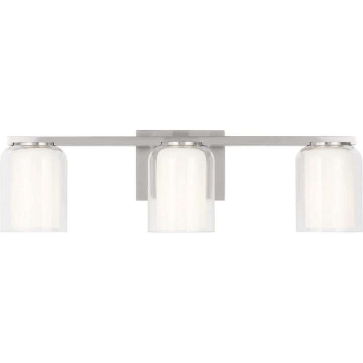 Holden Three Light Vanity in Brushed Nickel Visual Comfort Studio Canada