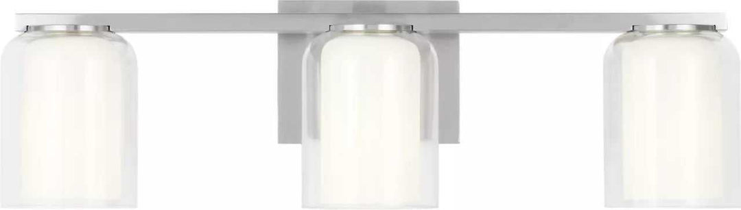Holden Three Light Vanity in Brushed Nickel Visual Comfort Studio Canada