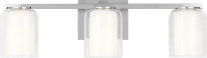 Holden Three Light Vanity in Brushed Nickel Visual Comfort Studio Canada