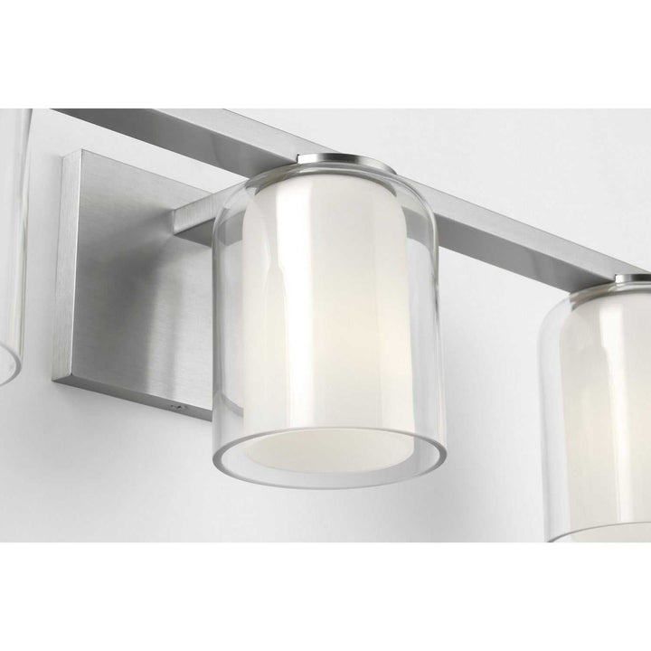 Holden Three Light Vanity in Brushed Nickel Visual Comfort Studio Canada