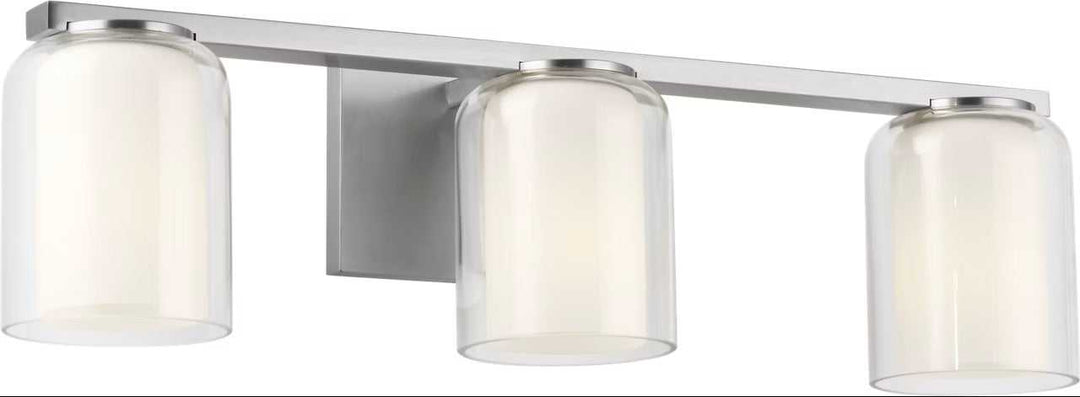 Holden Three Light Vanity in Brushed Nickel Visual Comfort Studio Canada