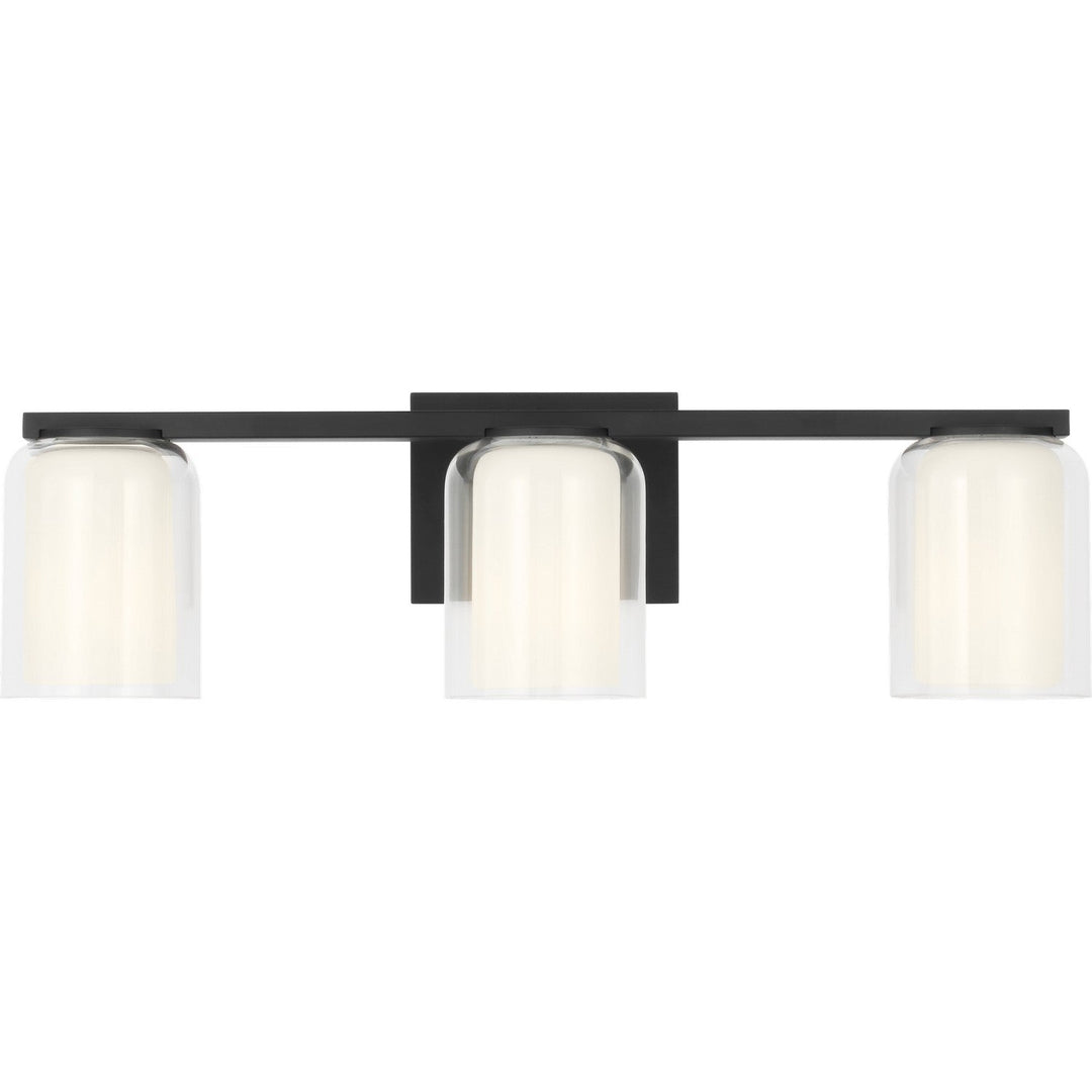 Holden Three Light Vanity in Midnight Black Visual Comfort Studio Canada