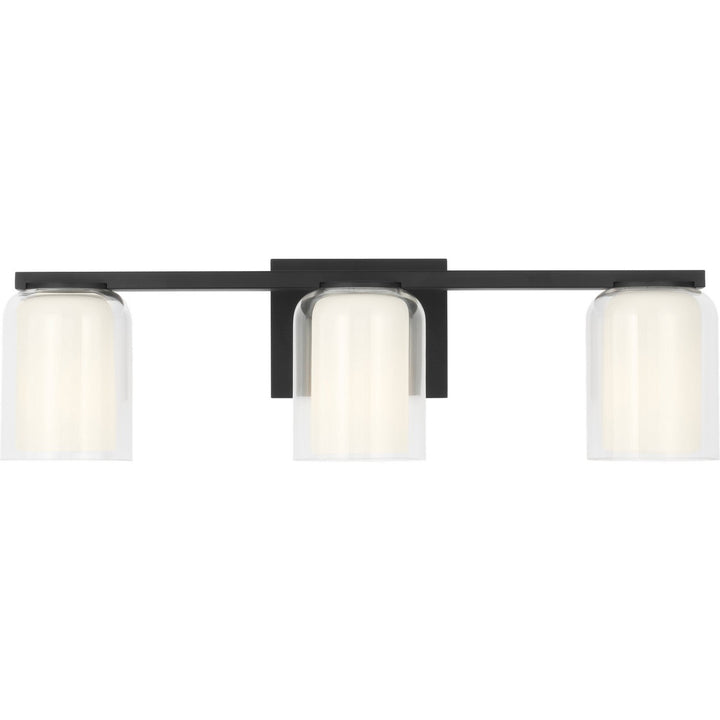 Holden Three Light Vanity in Midnight Black Visual Comfort Studio Canada